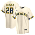 Milwaukee Brewers Andrew Vaughn Nike Cream Home Replica Jersey