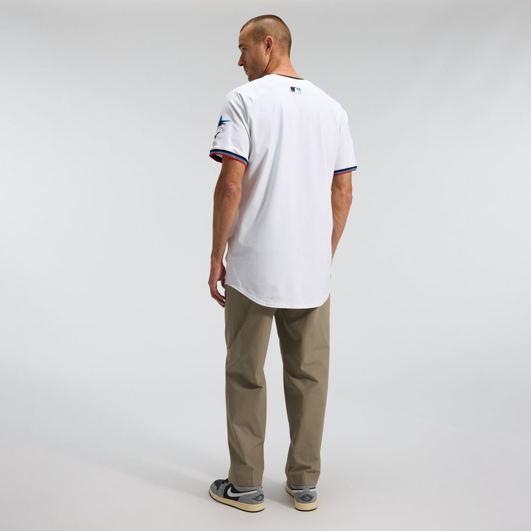 Miami Marlins Nike White Home Elite Jersey