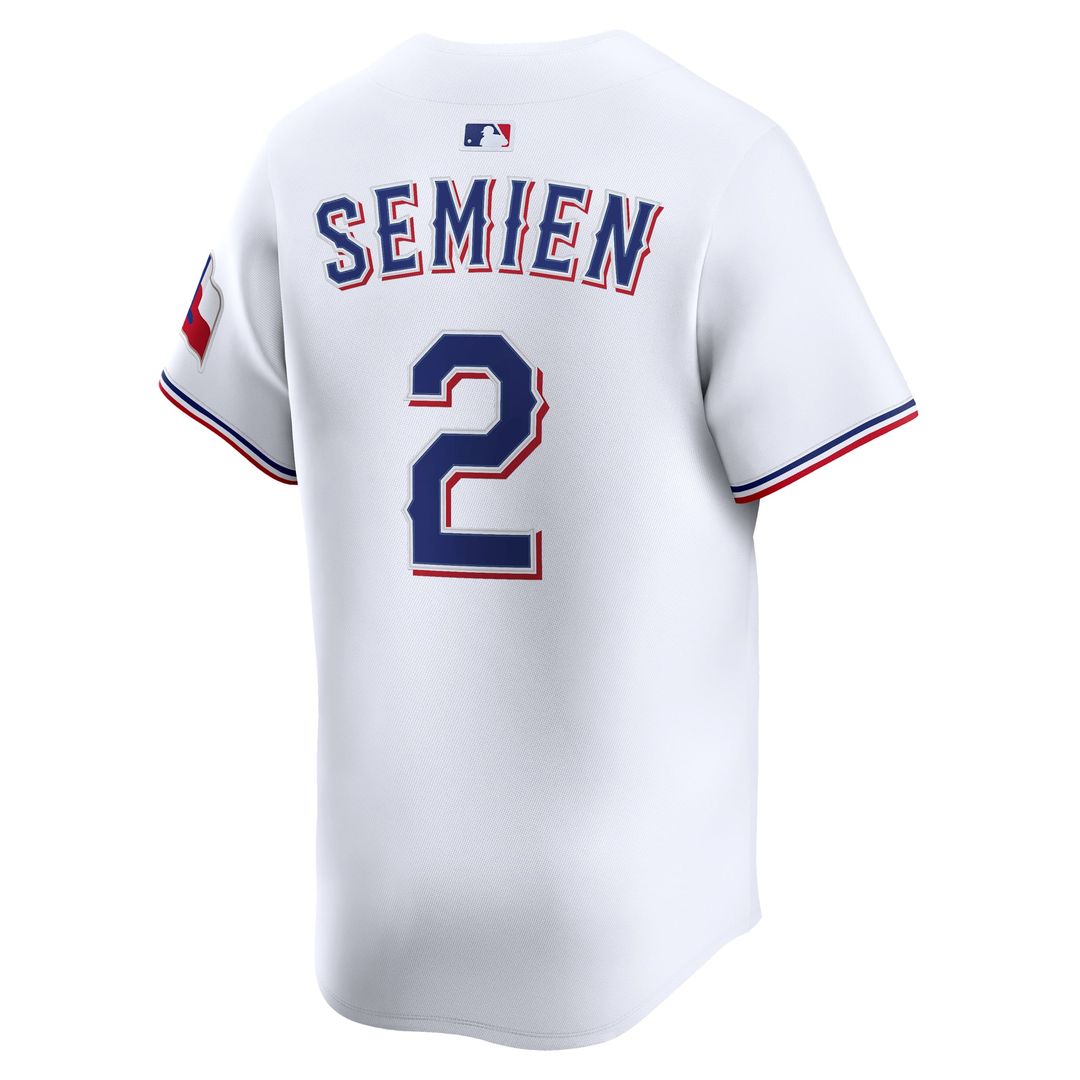 Texas Rangers Marcus Semien Nike White Home Limited Player Jersey