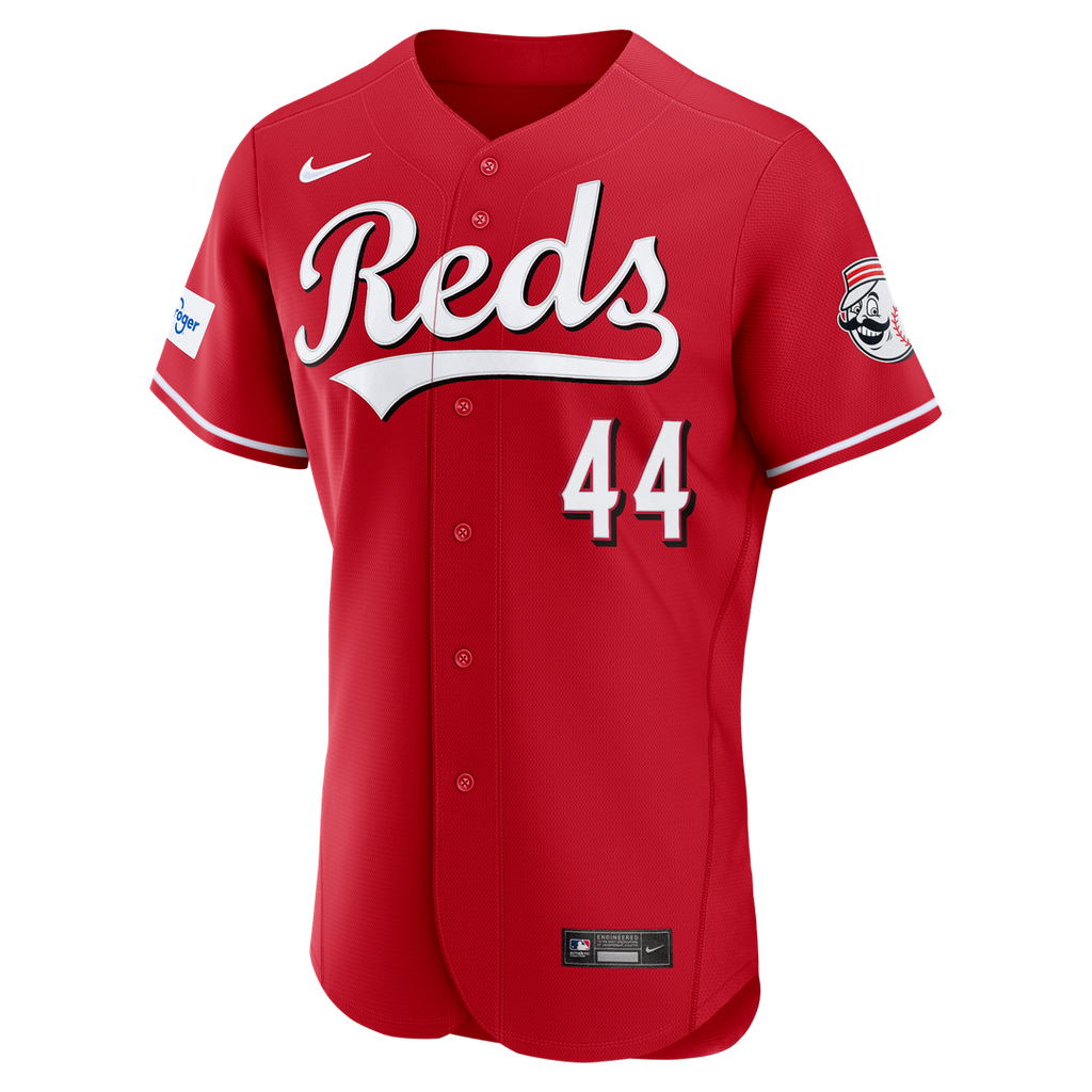 Cincinnati Reds Elly De La Cruz Nike White Home Authentic Sponsor Patch Jersey