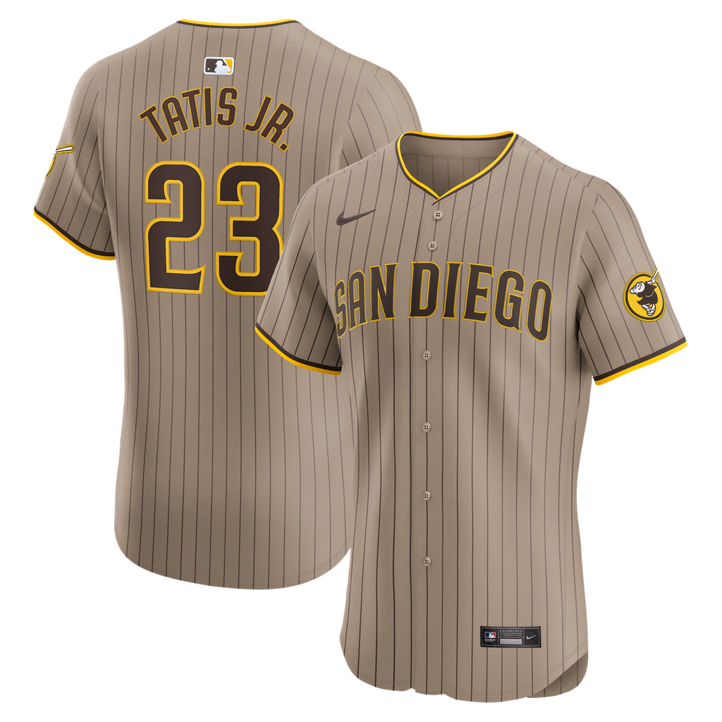 San Diego Padres Fernando Tatis Jr. Nike Sand Alternate Elite Player Jersey