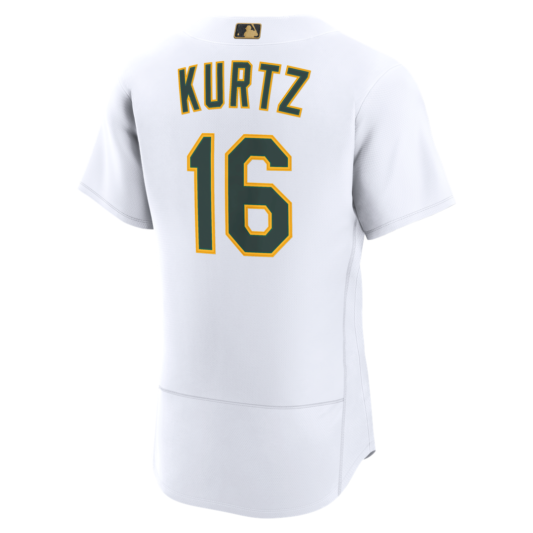Athletics Nick Kurtz Nike White MLB Awards Authentic Jersey