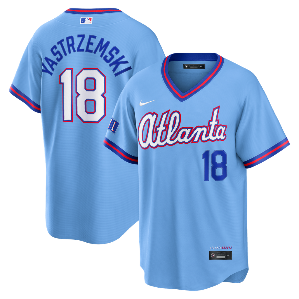 Atlanta Braves Mike Yastrzemski Nike Powder Blue 2026 City Connect Stadium Jersey