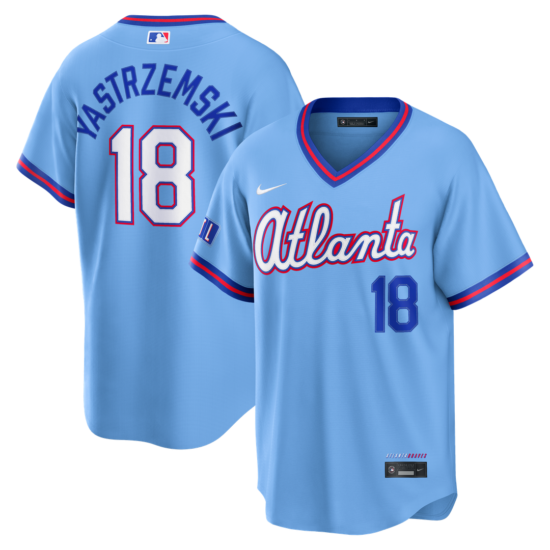 Atlanta Braves Mike Yastrzemski Nike Powder Blue 2026 City Connect Stadium Jersey