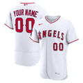 Los Angeles Angels Nike White Home Authentic Custom Jersey