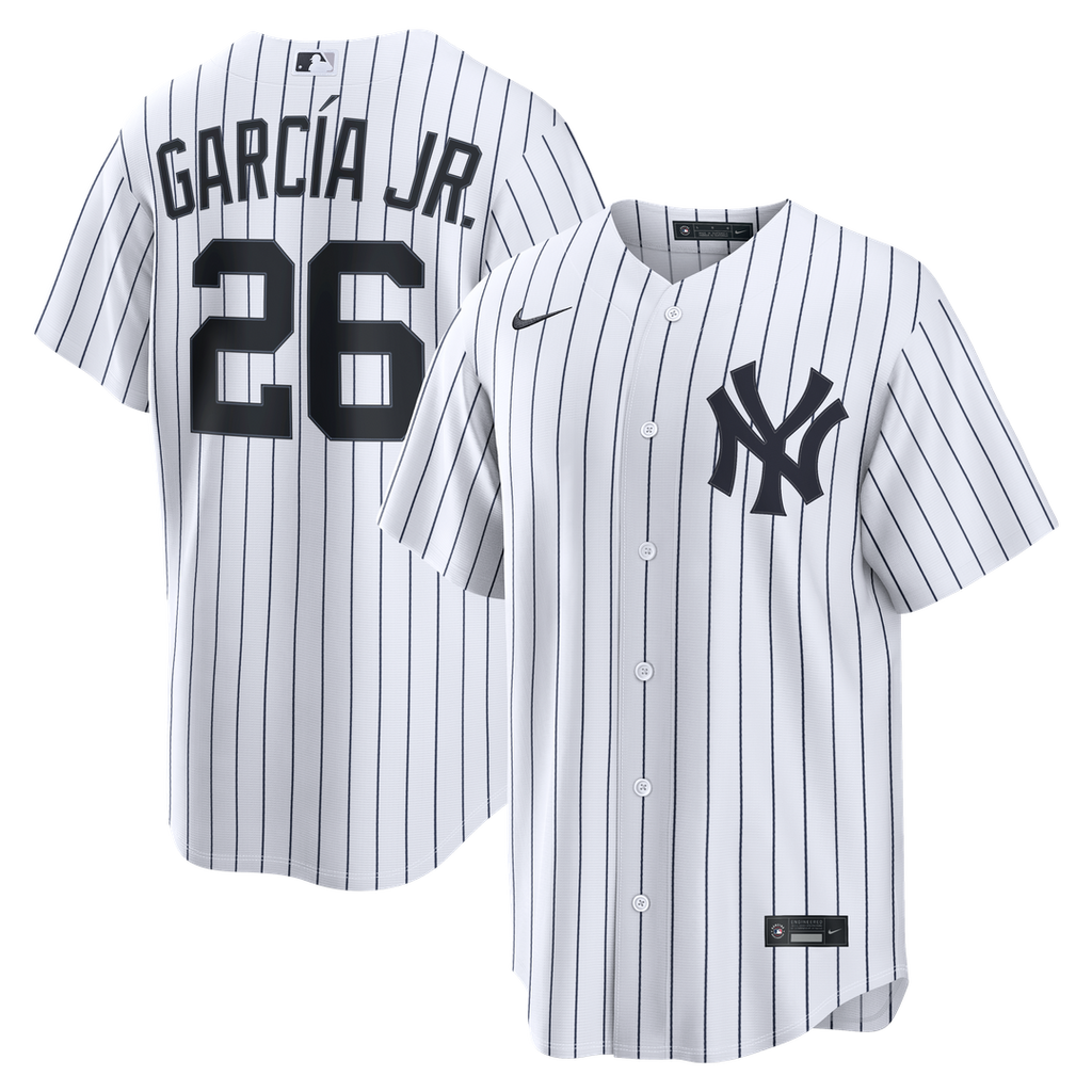 New York Yankees Luis García Jr. Nike White Home Replica Jersey