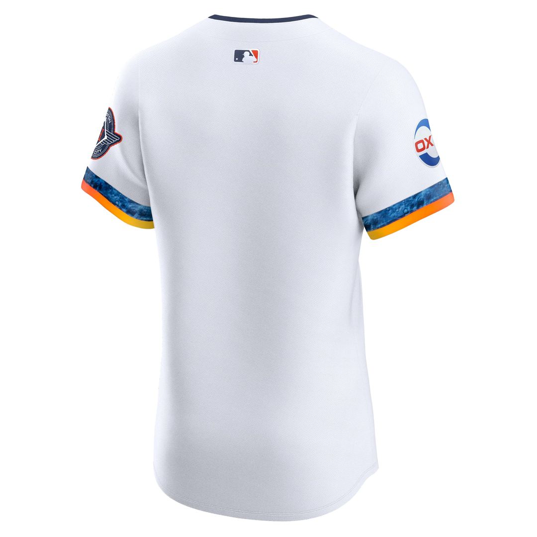Houston Astros Nike White 2025 City Connect Elite Jersey