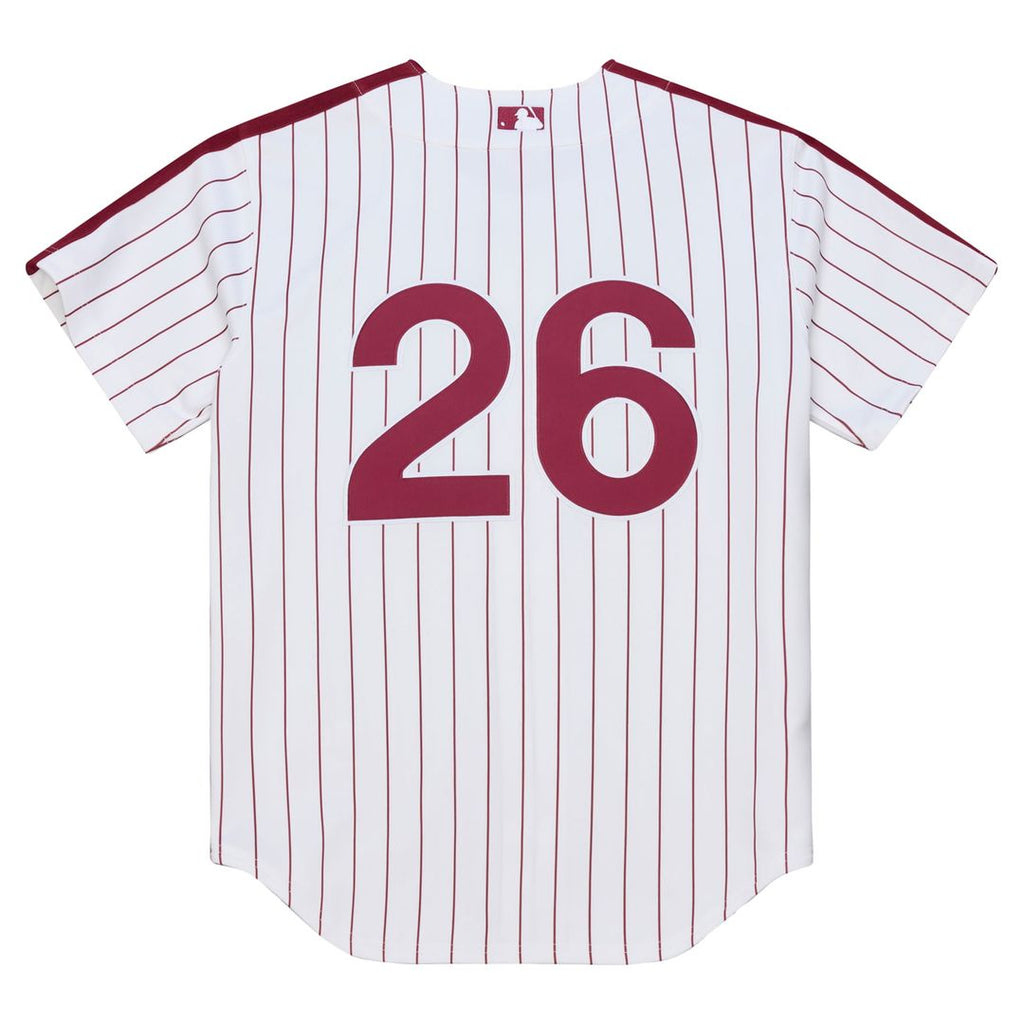 Philadelphia Phillies Chase Utley Mitchell & Ness White 2003 Cooperstown Collection Authentic Jersey