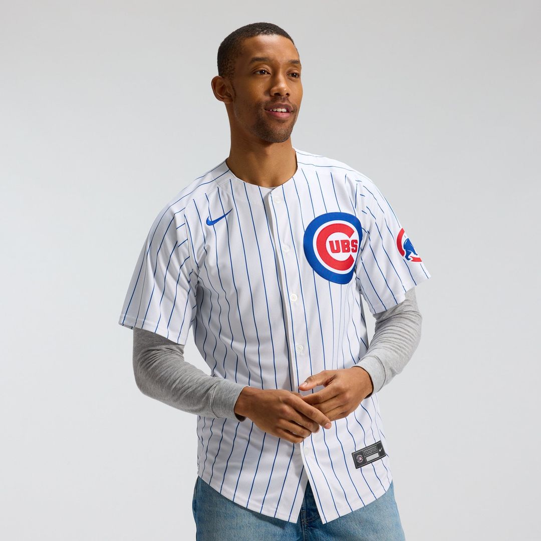 Chicago Cubs Dansby Swanson Nike White Home Limited Player Jersey