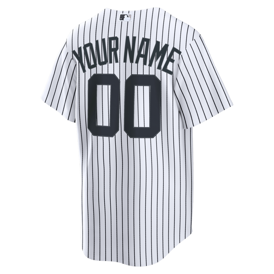 New York Yankees Nike White Home Stadium Custom Jersey