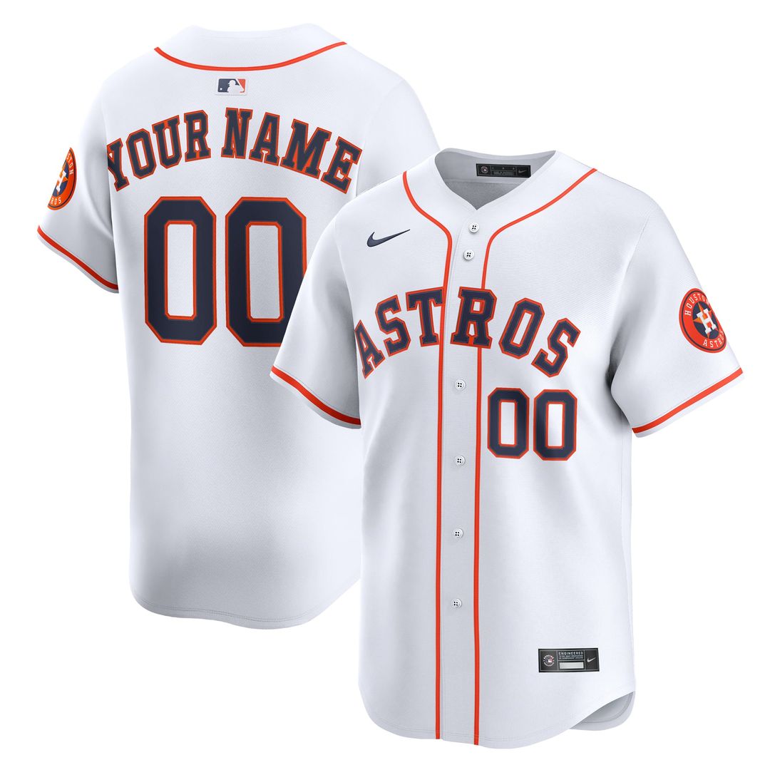 Houston Astros Nike Orange Alternate Limited Custom Jersey