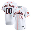 Houston Astros Nike White Home Limited Custom Jersey