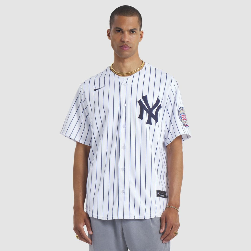 New York Yankees CC Sabathia Nike White 2025 Baseball Hall of Fame Name & Number Retired Replica Jersey