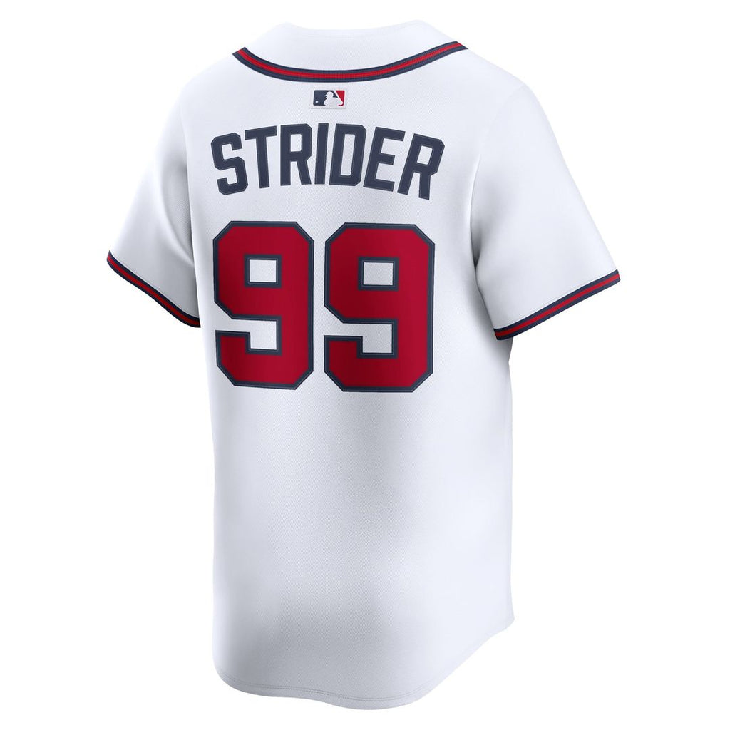 Atlanta Braves Spencer Strider Nike White Home Limited Player Jersey