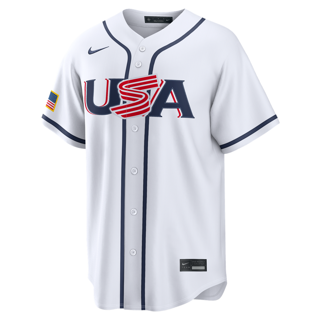 USA Baseball Clayton Kershaw Nike White 2026 World Baseball Classic Home Stadium Jersey