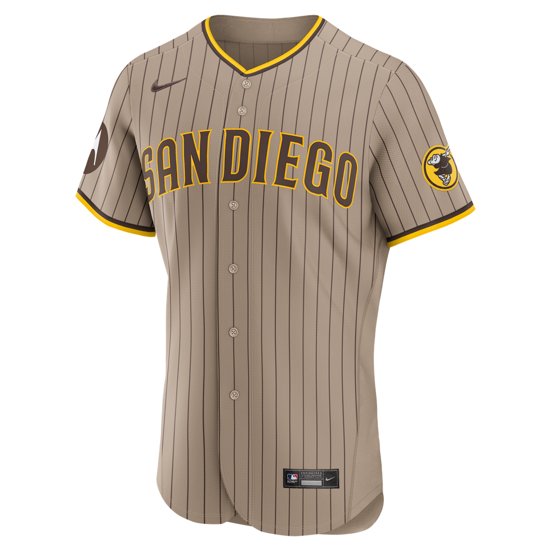 San Diego Padres Fernando Tatis Jr. Nike Sand Alternate Authentic Sponsor Patch Jersey