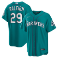 Seattle Mariners Cal Raleigh Nike Teal Alternate 50th Season Patch Stadium Jersey