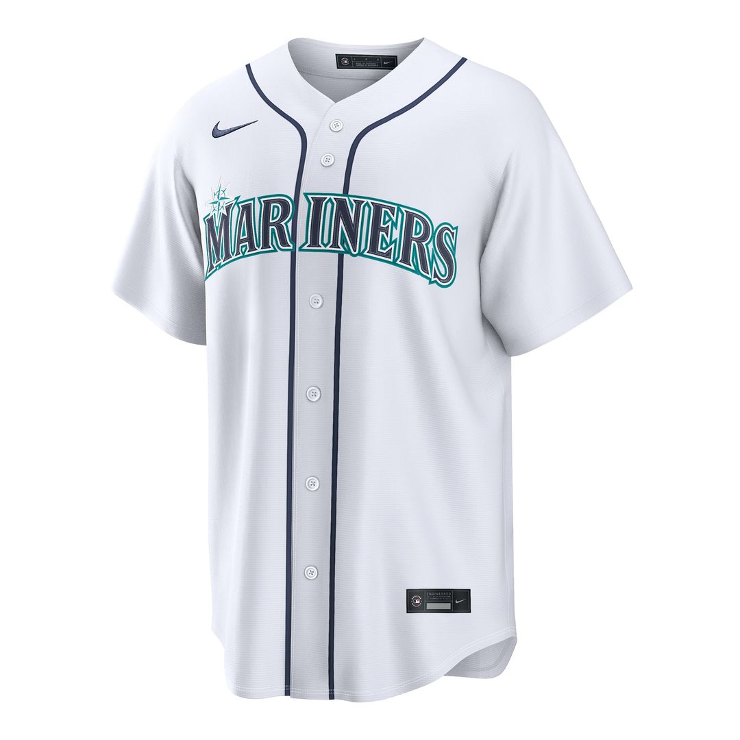 Seattle Mariners George Kirby Nike White Home Replica Jersey