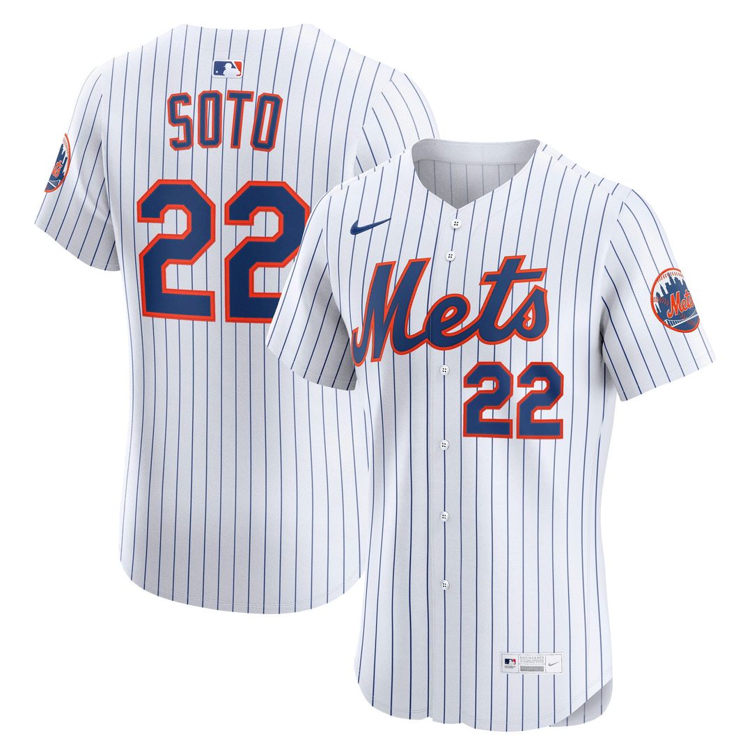 New York Mets Juan Soto Nike White Home Elite Jersey