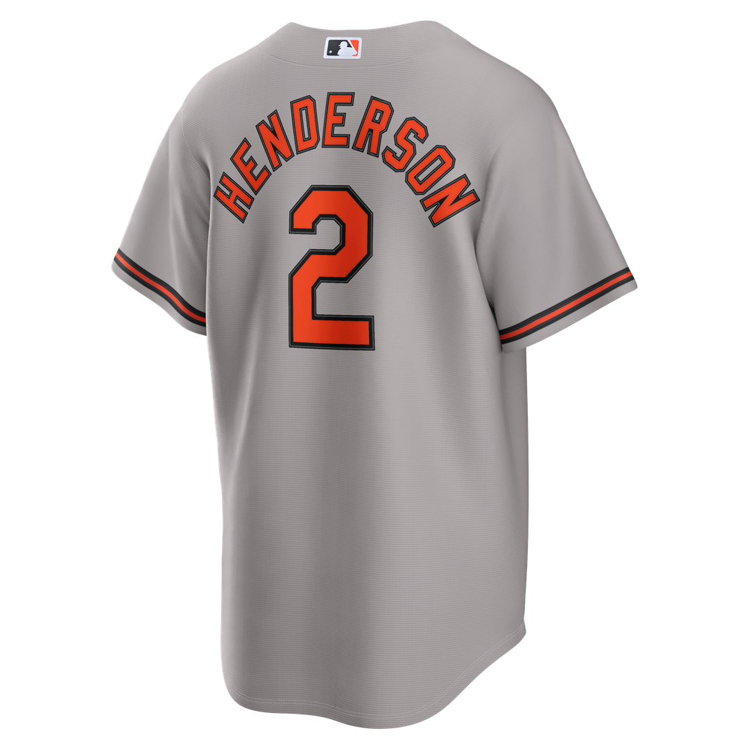 Baltimore Orioles Gunnar Henderson Nike Gray Road Replica Jersey