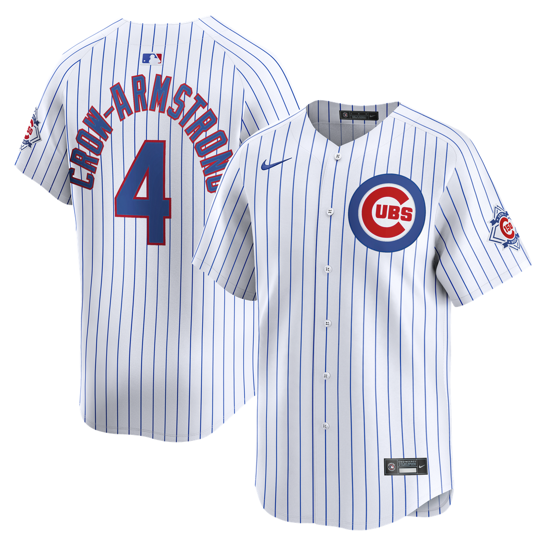 Chicago Cubs Pete Crow-Armstrong Nike White 150th Anniversary Limited Jersey