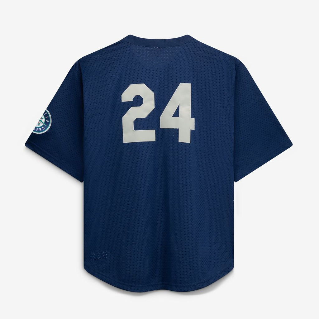 Seattle Mariners Mitchell & Ness Navy Big & Tall Cooperstown Collection Mesh Batting Practice Jersey