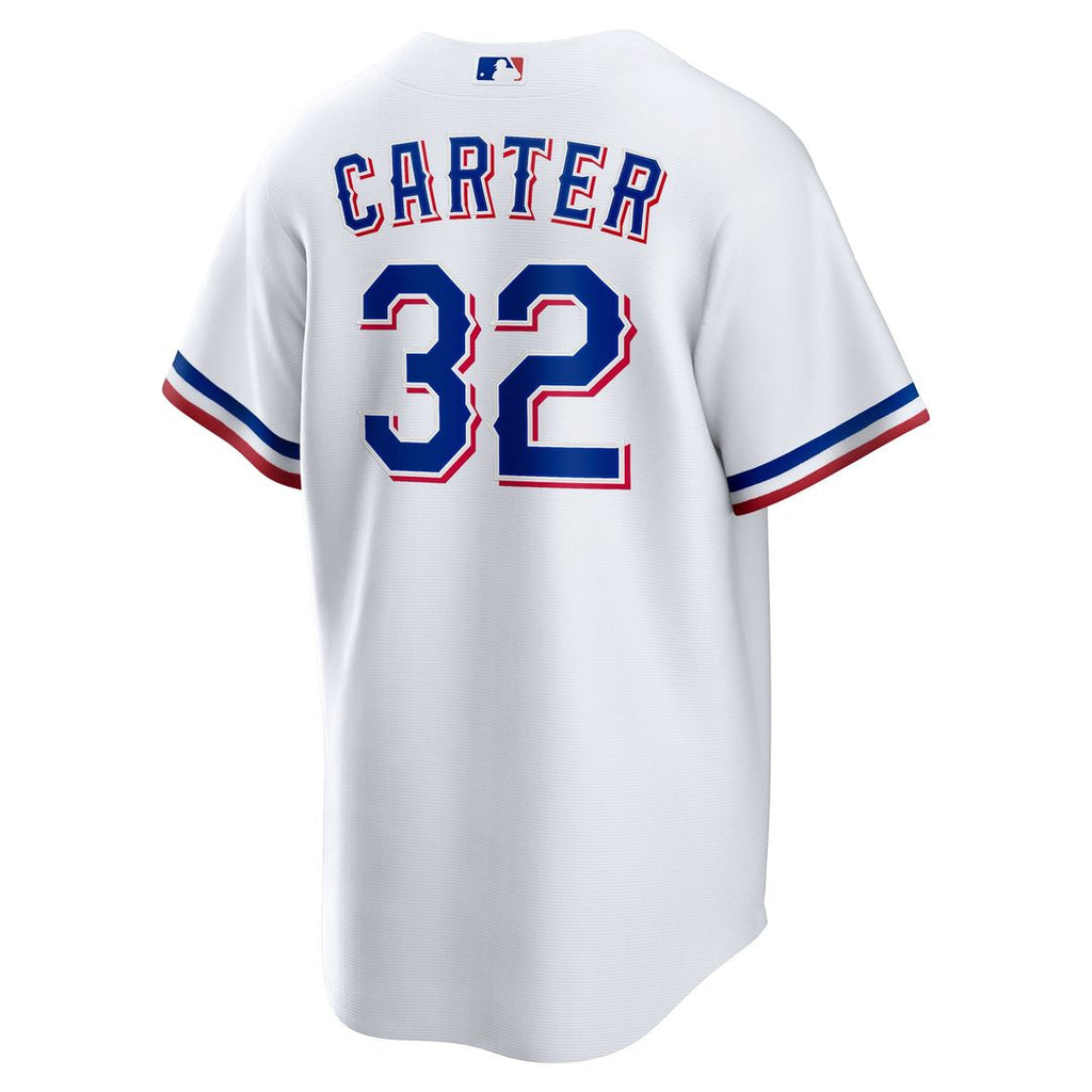 Texas Rangers Evan Carter Nike White Home Replica Jersey
