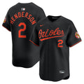 Baltimore Orioles Gunnar Henderson Nike Black Alternate Limited Player Jersey