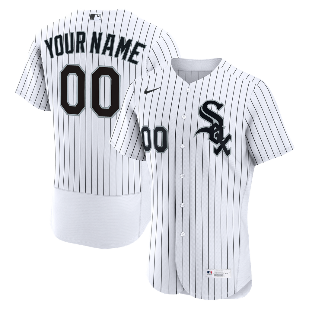 Chicago White Sox Nike White Home Authentic Custom Jersey