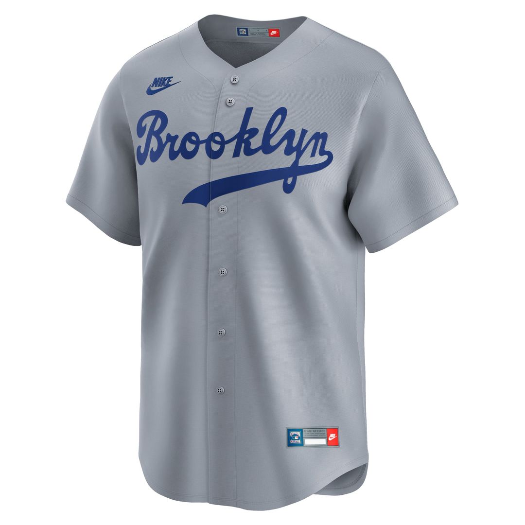 Brooklyn Dodgers Nike Gray Cooperstown Collection Limited Jersey