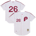 Philadelphia Phillies Chase Utley Mitchell & Ness White 2003 Cooperstown Collection Authentic Jersey