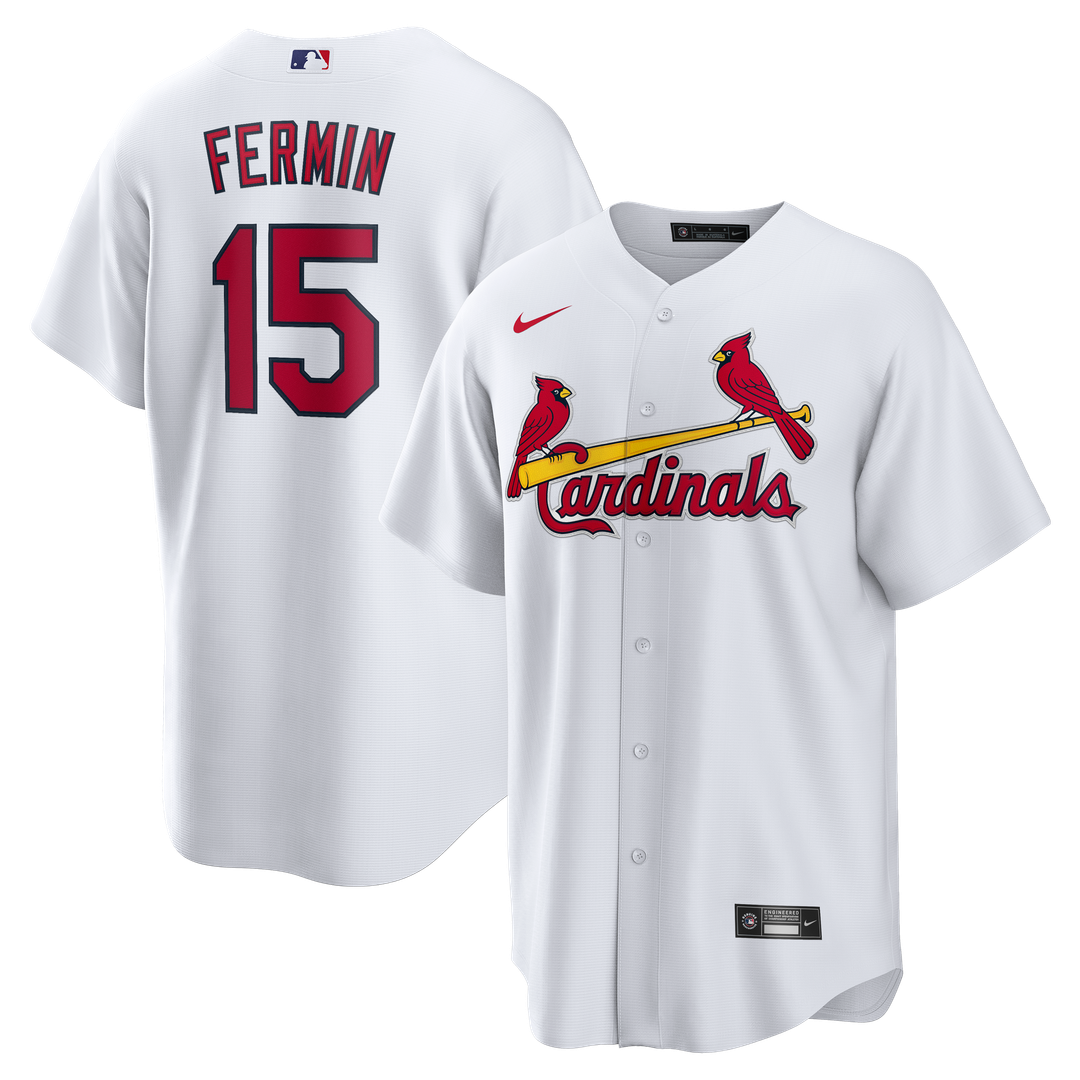 St. Louis Cardinals José Fermín Nike White Home Replica Jersey
