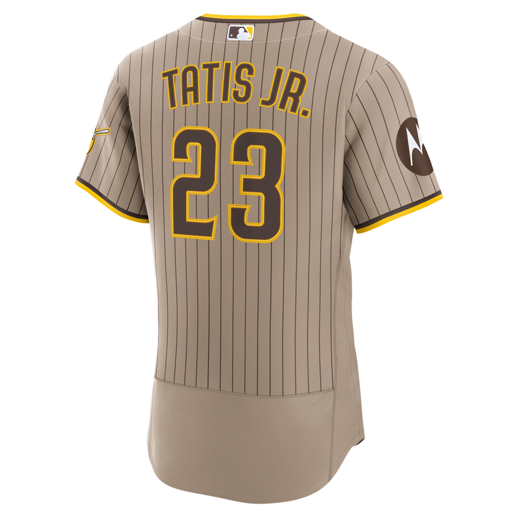 San Diego Padres Fernando Tatis Jr. Nike Sand Alternate Authentic Sponsor Patch Jersey