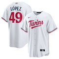 Minnesota Twins Pablo López Nike White Home Replica Player Jersey