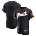 San Francisco Giants Nike Anthracite City Connect Authentic Sponsor Patch Jersey