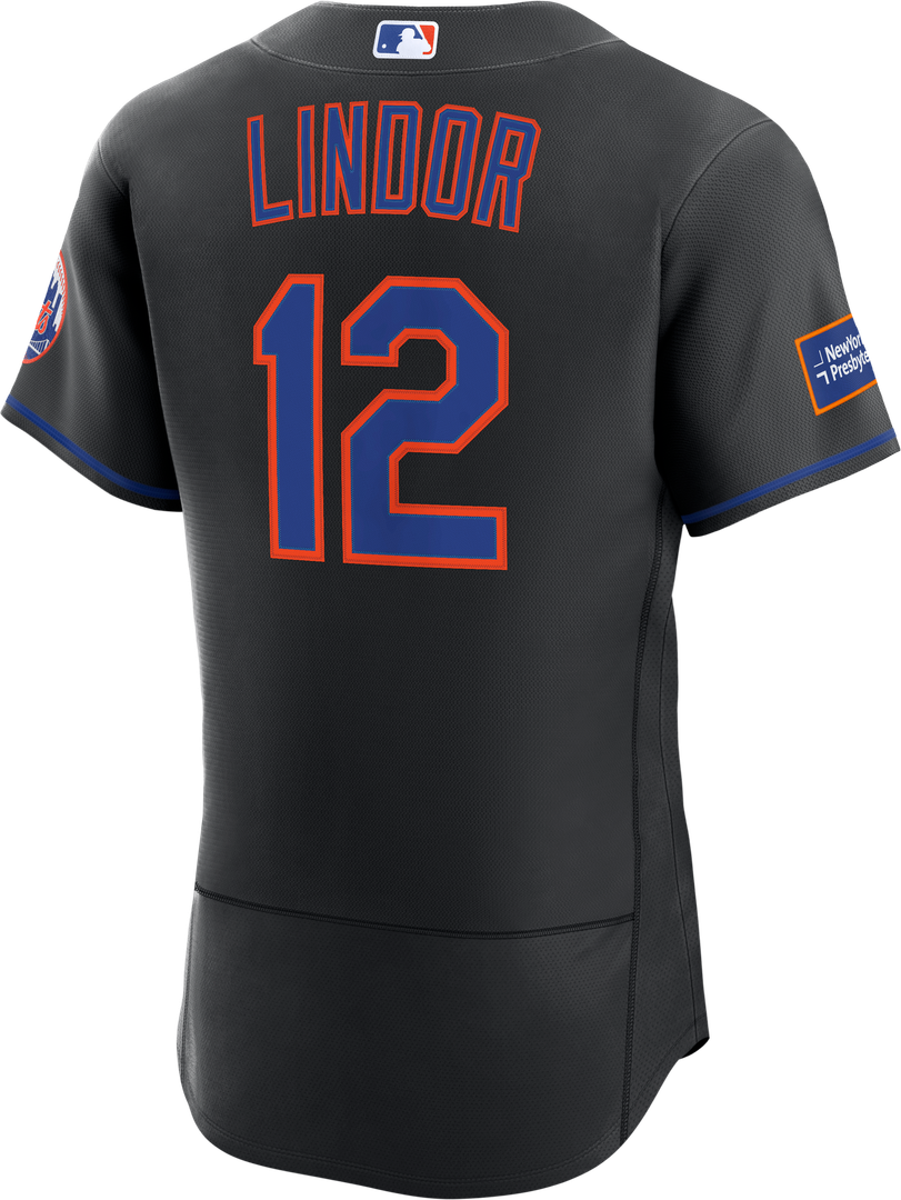 New York Mets Francisco Lindor Nike White Home Authentic Sponsor Patch Jersey