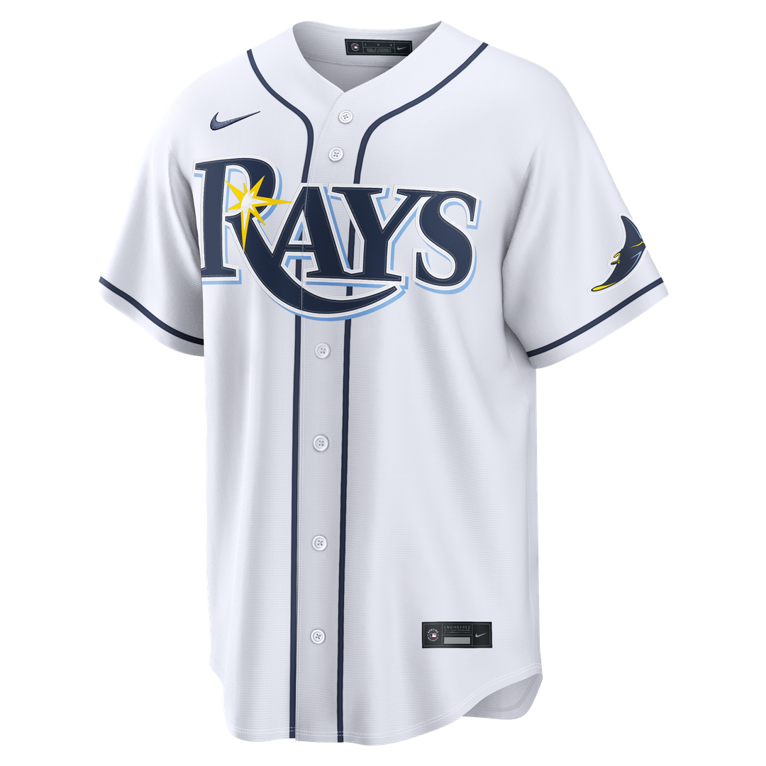 Tampa Bay Rays Nike White Home Stadium Custom Jersey