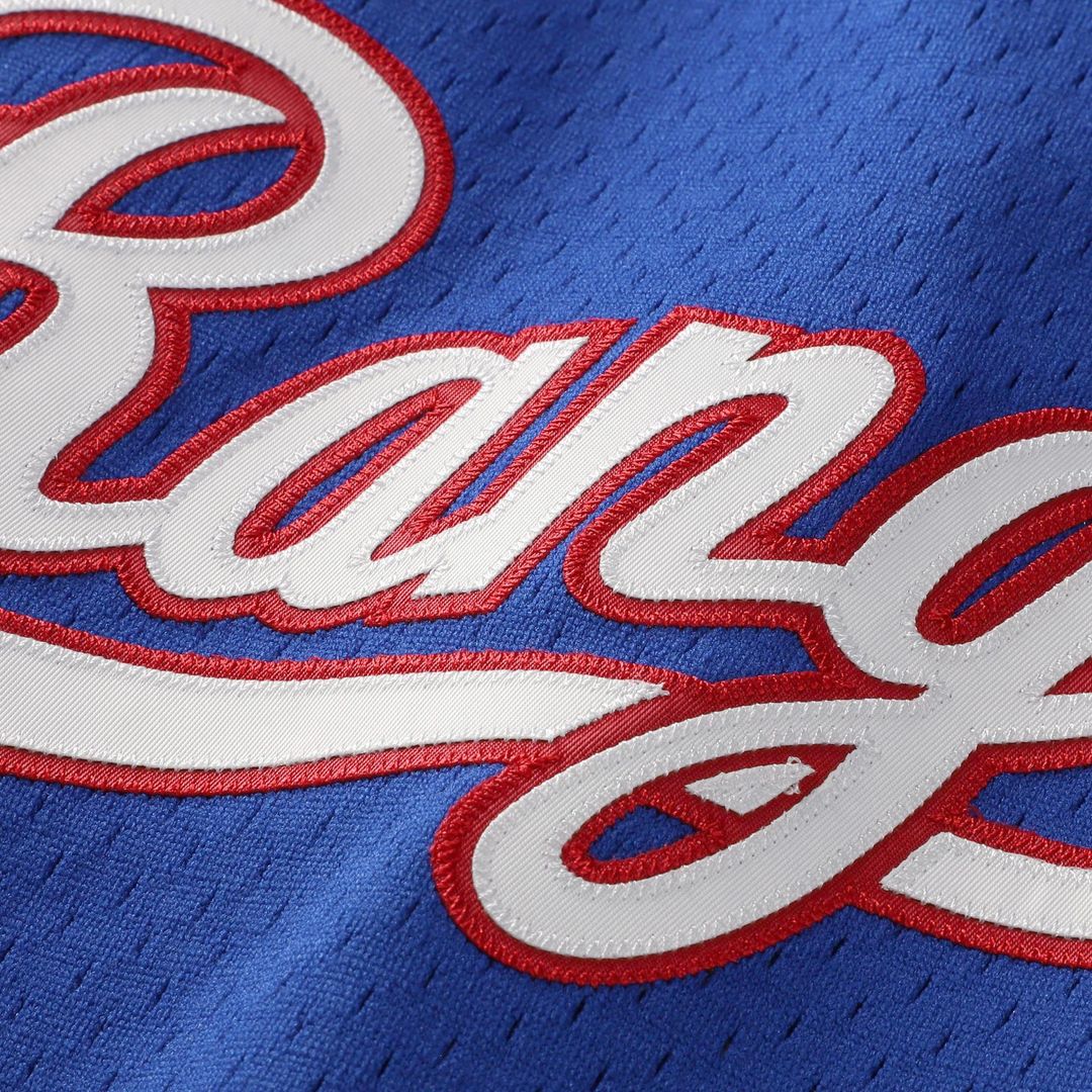 Texas Rangers Nolan Ryan Mitchell & Ness Royal Big & Tall Cooperstown Mesh Batting Practice Jersey