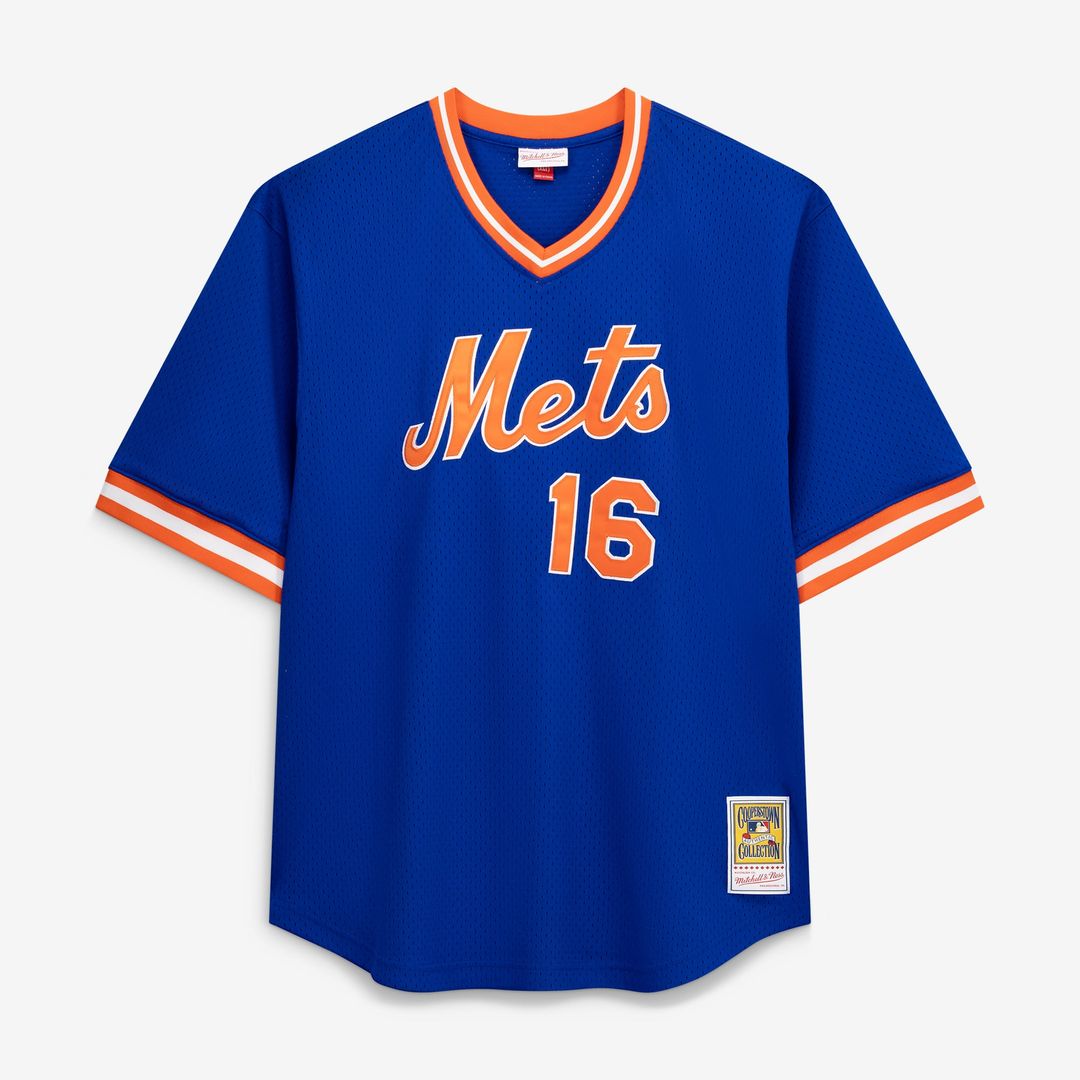 New York Mets Dwight Gooden Profile Royal Big & Tall Cooperstown Collection Mesh Batting Practice Jersey