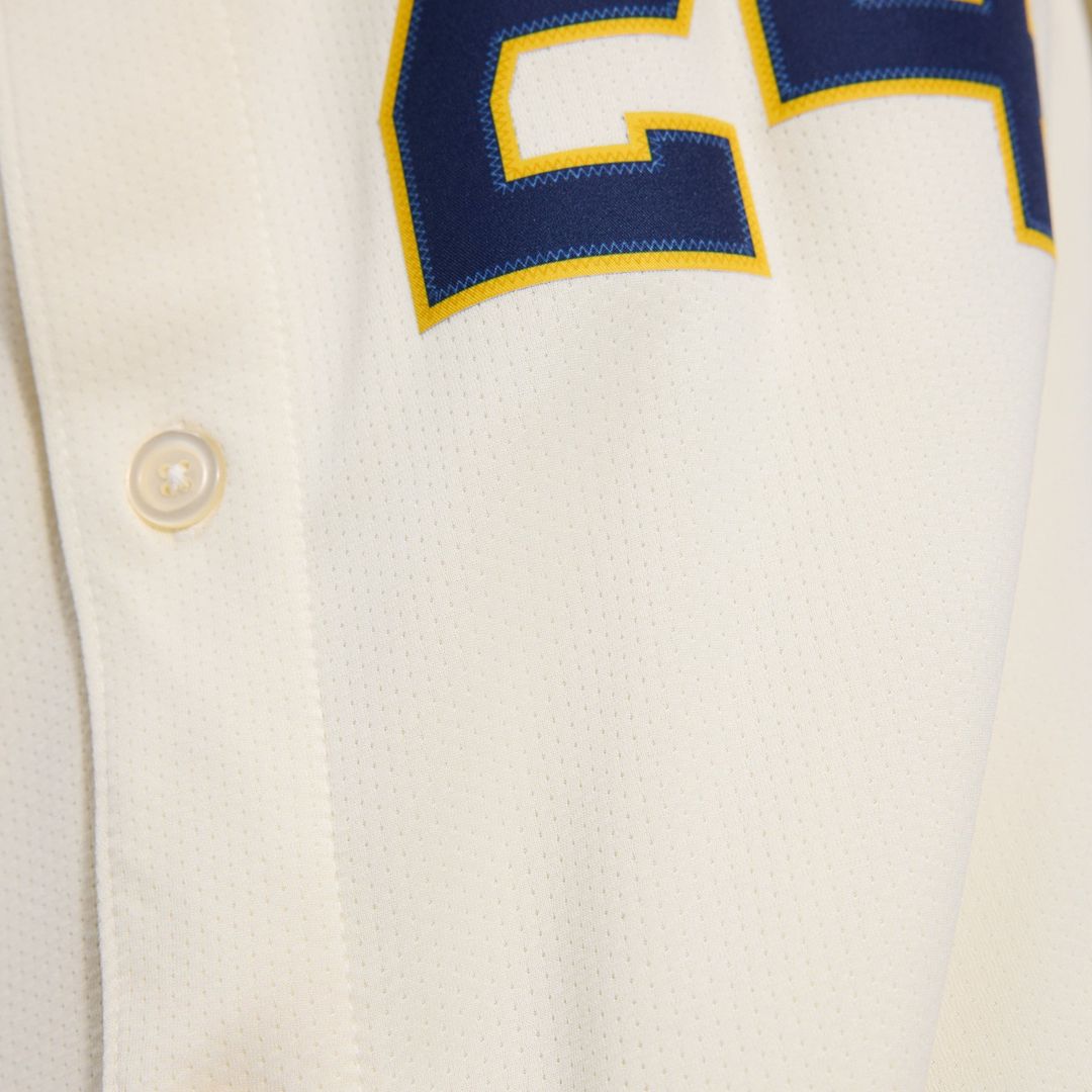 Milwaukee Brewers William Contreras Nike Cream Home Limited Player Jersey