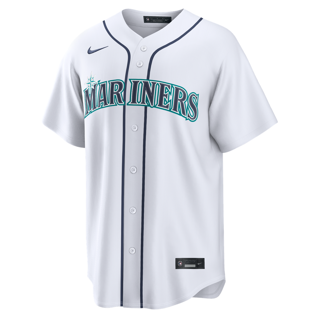 Seattle Mariners Seranthony Domínguez Nike White Home Replica Jersey
