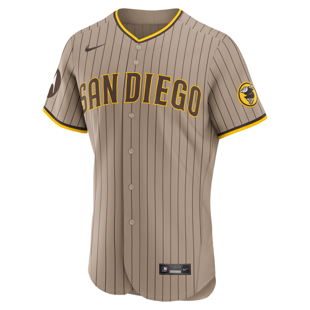 San Diego Padres Fernando Tatis Jr. Nike Sand Alternate Authentic Sponsor Patch Jersey