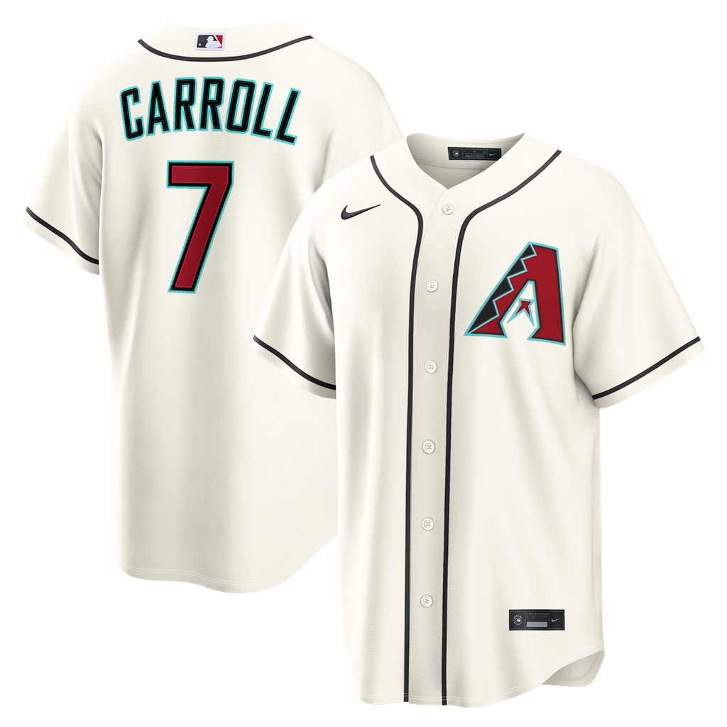 Arizona Diamondbacks Corbin Carroll Nike Cream Home Replica Jersey