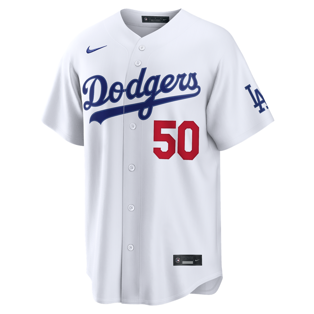 Los Angeles Dodgers Mookie Betts Nike Gray Stadium Jersey